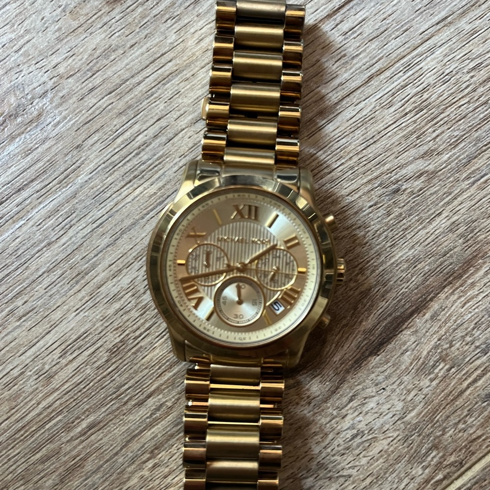 Michael Kors Cooper Gold Chronograph Watch. Women’s